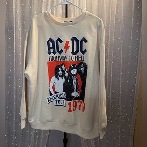 AC/DC Cream Sweatshirt